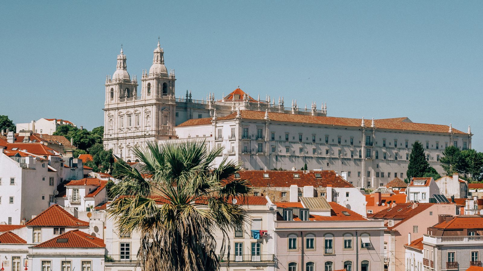 White and brown concrete building, Lisbon