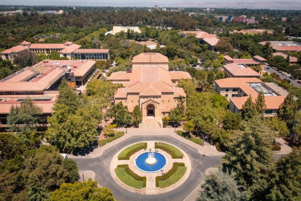 Stanford University aerial view