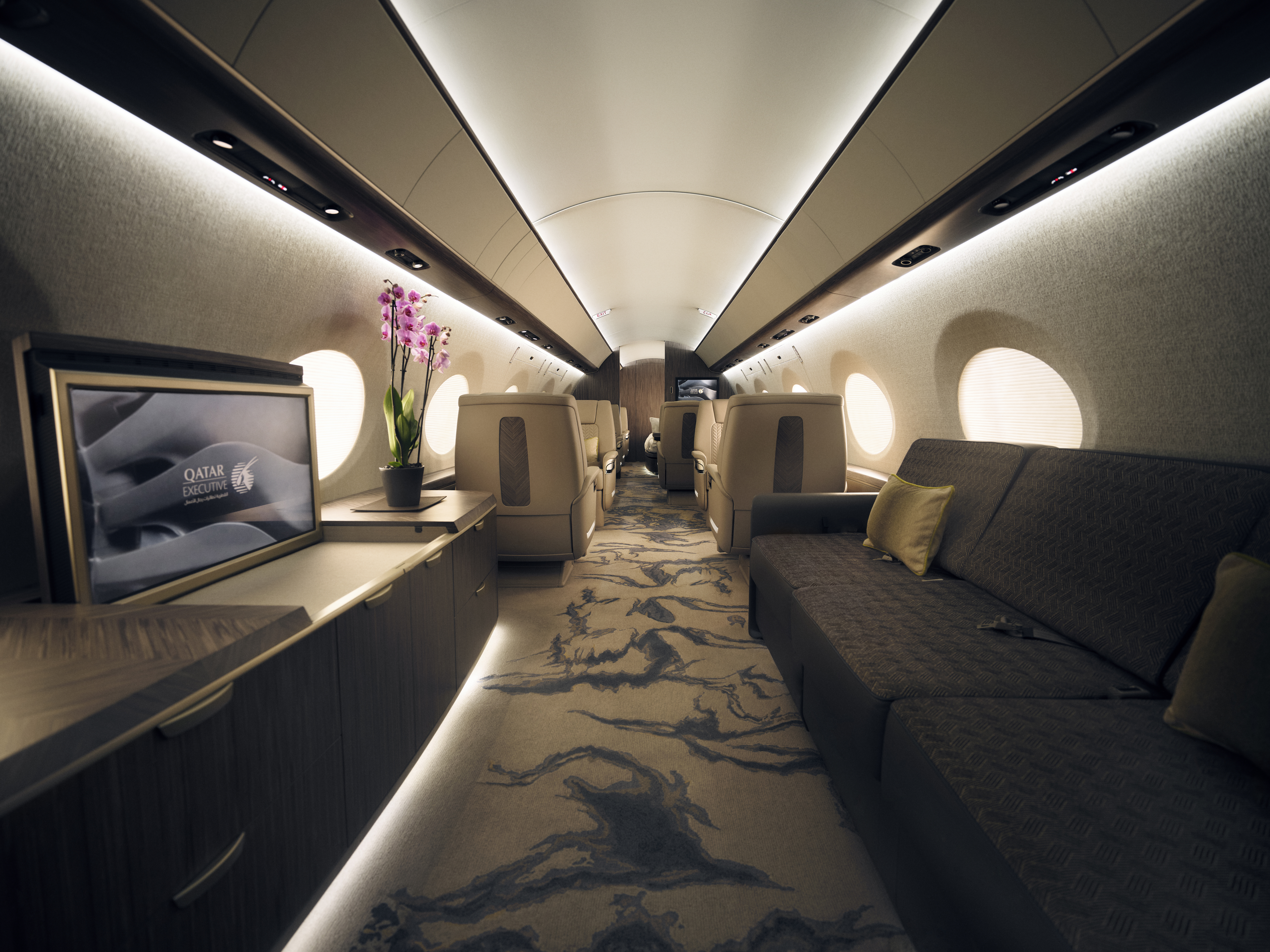 luxury interior of Gulfstream G700
