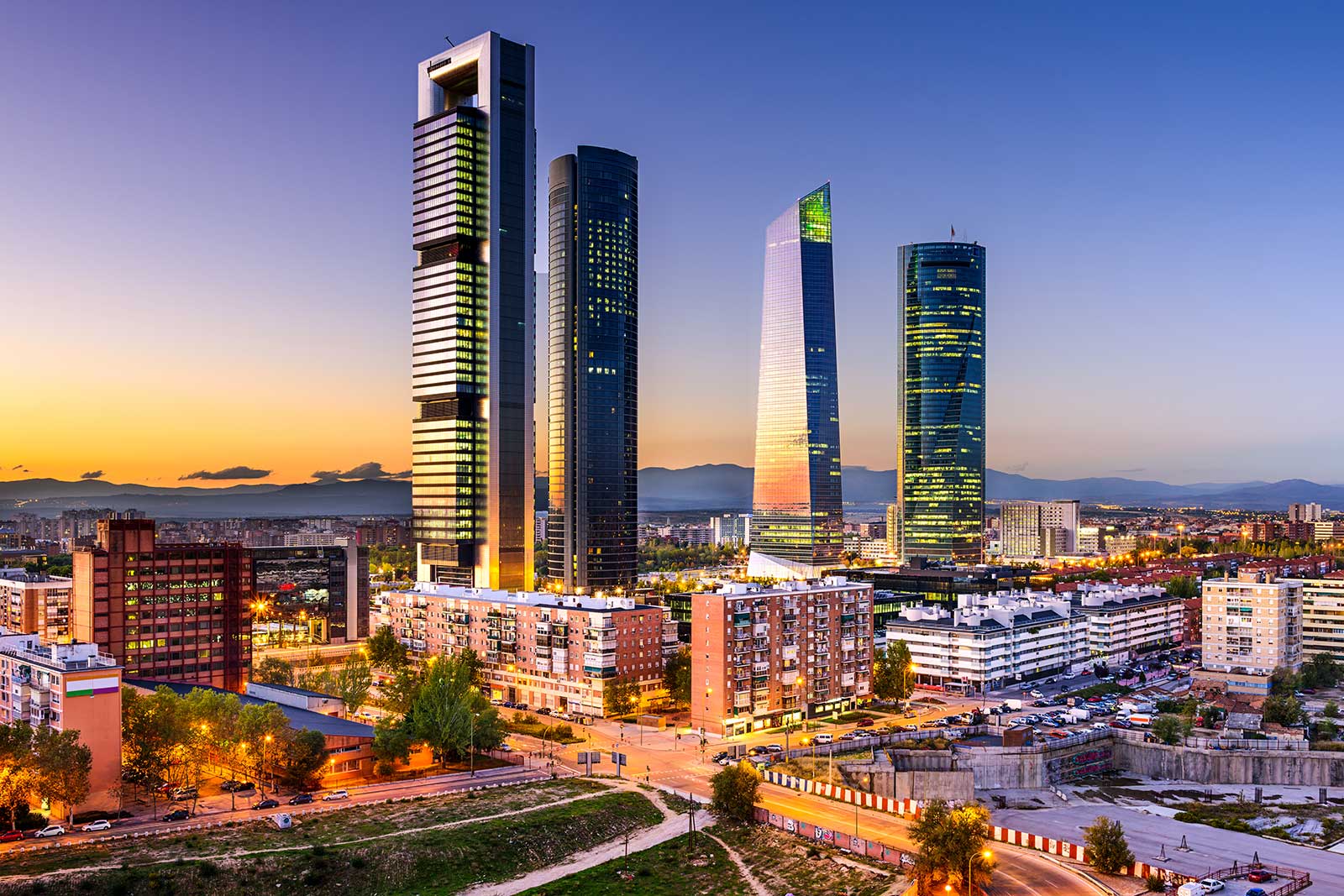Cityscape of Madrid
